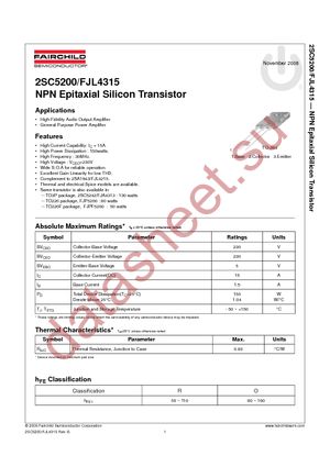 FJL4315OTU datasheet  